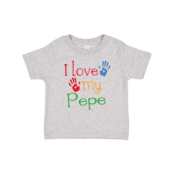 Inktastic Pepe Grandkids Handprints Boys or Girls Baby T-Shirt