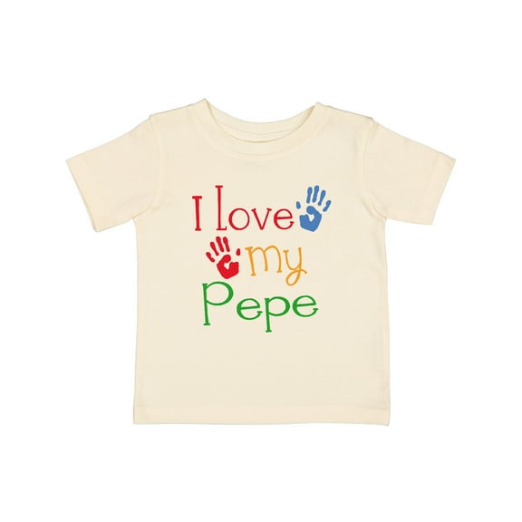 Inktastic Pepe Grandkids Handprints Boys or Girls Baby T-Shirt