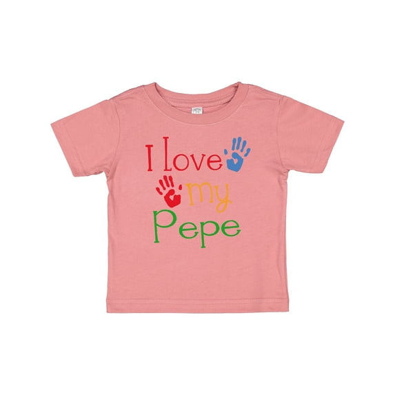 Inktastic Pepe Grandkids Handprints Boys or Girls Baby T-Shirt