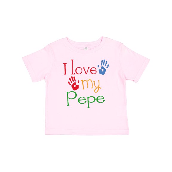 Inktastic Pepe Grandkids Handprints Boys or Girls Baby T-Shirt