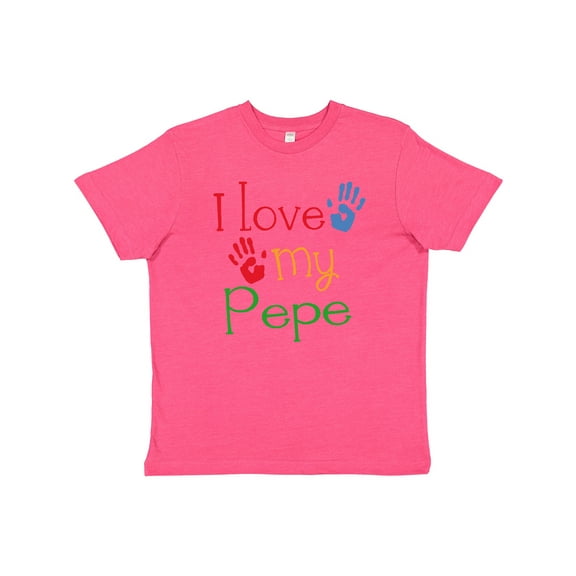 Inktastic Pepe Grandkids Handprints Youth T-Shirt