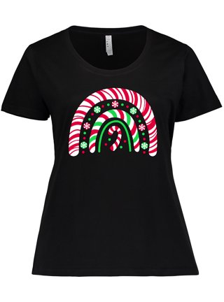 LMSXCT Long Shirts for Women to Wear with Leggings Christmas Candy Canes  Graphic Tees Crewneck Long Sleeve Tunic Sweatshirts at  Women's  Clothing store