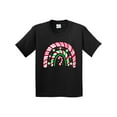 thumbnail image 1 of Inktastic Peppermint Rainbow with Candy Cane Youth T-Shirt, 1 of 5