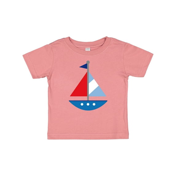 Inktastic Personalized Sailboat Boys or Girls Baby T-Shirt