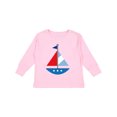 thumbnail image 1 of Inktastic Sailboat Cute Boys or Girls Long Sleeve Toddler T-Shirt, 1 of 5