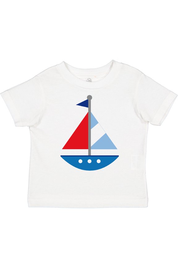 Sailboat Cute Boys or Girls Toddler T-Shirt