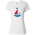 thumbnail image 1 of Inktastic Personalized Sailboat Women's T-Shirt, 1 of 5