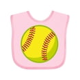 thumbnail image 1 of Inktastic Personalized Softball Boys or Girls Baby Bib, 1 of 4