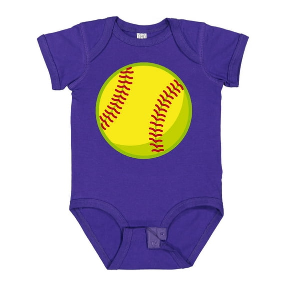 Inktastic Personalized Softball Boys or Girls Baby Bodysuit