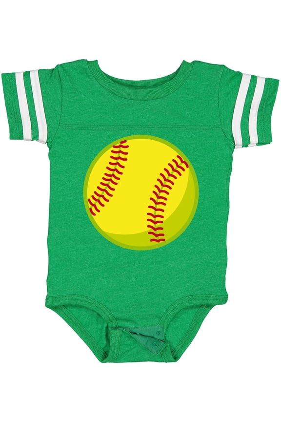 Personalized Softball Boys or Girls Baby Bodysuit