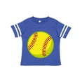 thumbnail image 1 of Inktastic Personalized Softball Boys or Girls Toddler T-Shirt, 1 of 5
