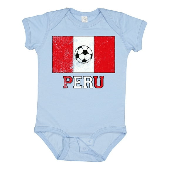 Inktastic Peruvian Soccer Boys or Girls Baby Bodysuit