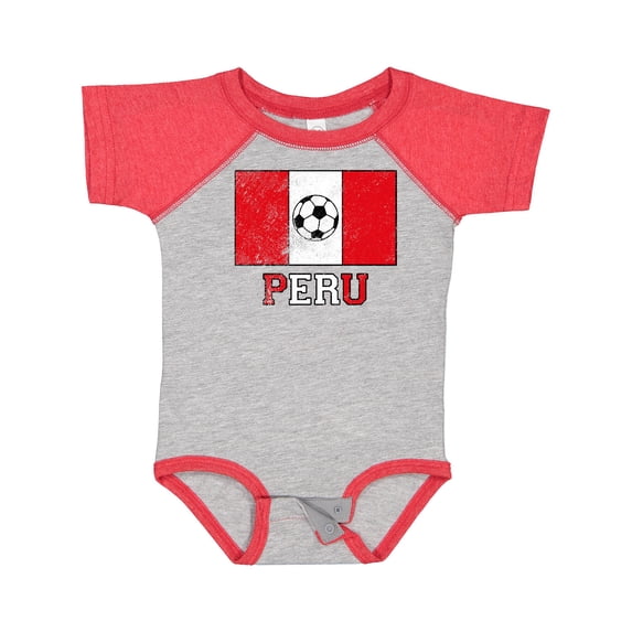 Inktastic Peruvian Soccer Boys or Girls Baby Bodysuit