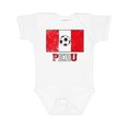 thumbnail image 1 of Inktastic Peruvian Soccer Boys or Girls Baby Bodysuit, 1 of 5