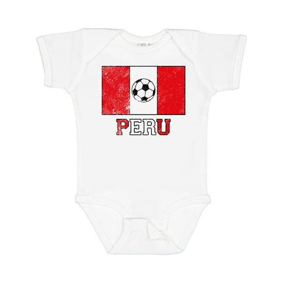 Inktastic Peruvian Soccer Boys or Girls Baby Bodysuit