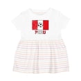 thumbnail image 1 of Inktastic Peruvian Soccer Girls Baby Dress, 1 of 5