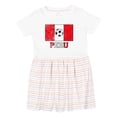 thumbnail image 1 of Inktastic Peruvian Soccer Girls Toddler Dress, 1 of 5
