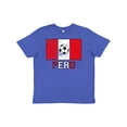 thumbnail image 1 of Inktastic Peruvian Soccer Youth T-Shirt, 1 of 5