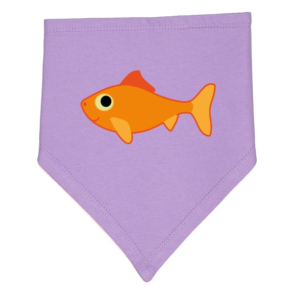 Inktastic Pet Goldfish Baby Bandana Bib