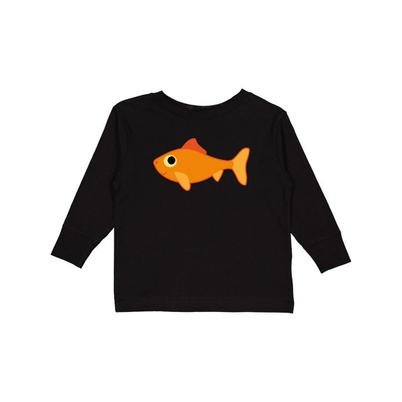 Inktastic Pet Goldfish Boys or Girls Long Sleeve Toddler T-Shirt