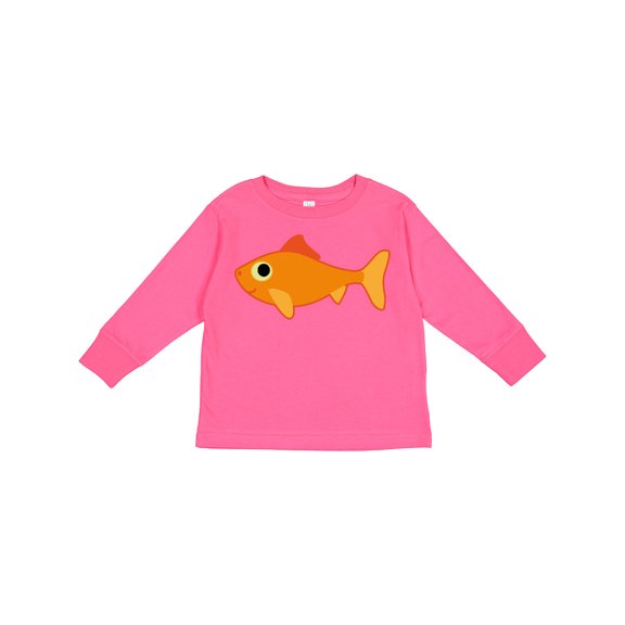 Inktastic Pet Goldfish Boys or Girls Long Sleeve Toddler T-Shirt