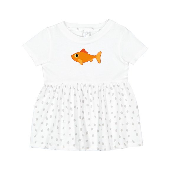 Inktastic Pet Goldfish Girls Baby Dress