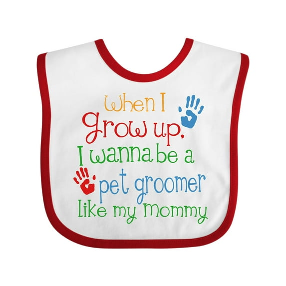Inktastic Pet Groomer Like Mommy Boys or Girls Baby Bib