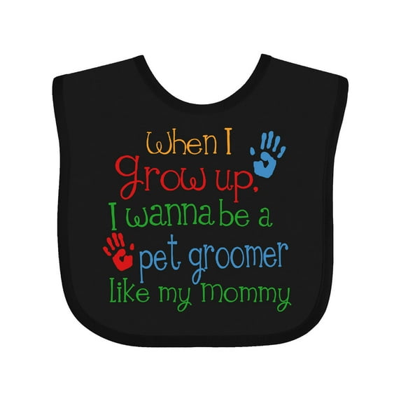 Inktastic Pet Groomer Like Mommy Boys or Girls Baby Bib