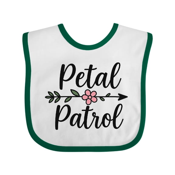 Inktastic Petal Patrol Flower Arrow Wedding Theme Girls Baby Bib