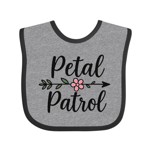 Inktastic Petal Patrol Flower Arrow Wedding Theme Girls Baby Bib