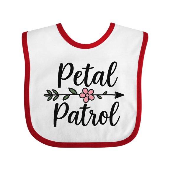 Inktastic Petal Patrol Flower Arrow Wedding Theme Girls Baby Bib