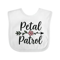Inktastic Petal Patrol Flower Arrow Wedding Theme Girls Baby Bib