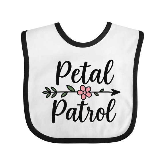 Inktastic Petal Patrol Flower Arrow Wedding Theme Girls Baby Bib