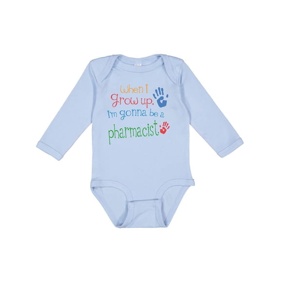 Inktastic Pharmacist Future Boys or Girls Long Sleeve Baby Bodysuit