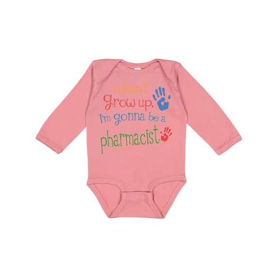Inktastic Pharmacist Future Boys or Girls Long Sleeve Baby Bodysuit