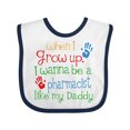 thumbnail image 1 of Inktastic Pharmacist Like Daddy Boys or Girls Baby Bib, 1 of 4