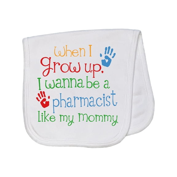 Inktastic Pharmacist Like Mommy Baby Burp Cloth