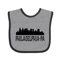 Inktastic Philadelphia Pennsylvania City Skyline Boys or Girls Baby Bib