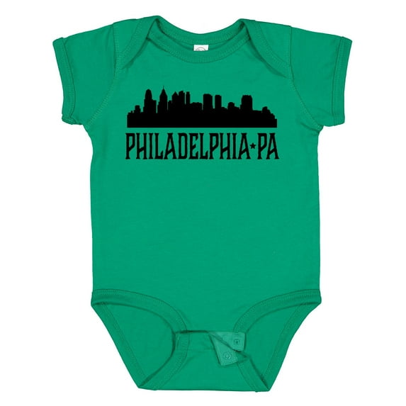 Inktastic Philadelphia Pennsylvania City Skyline Boys or Girls Baby Bodysuit