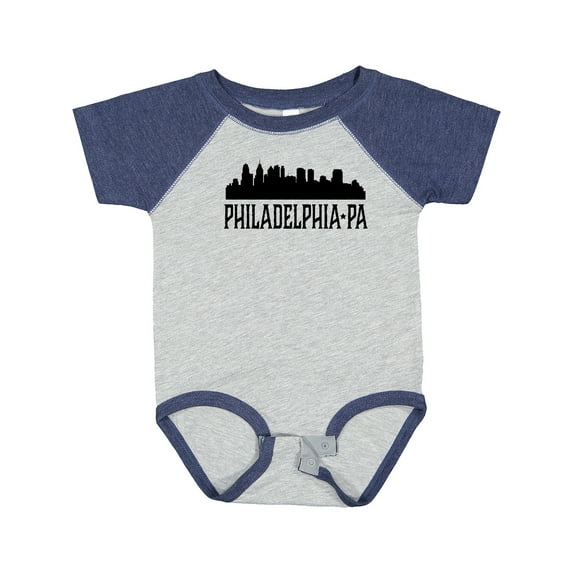Inktastic Philadelphia Pennsylvania City Skyline Boys or Girls Baby Bodysuit
