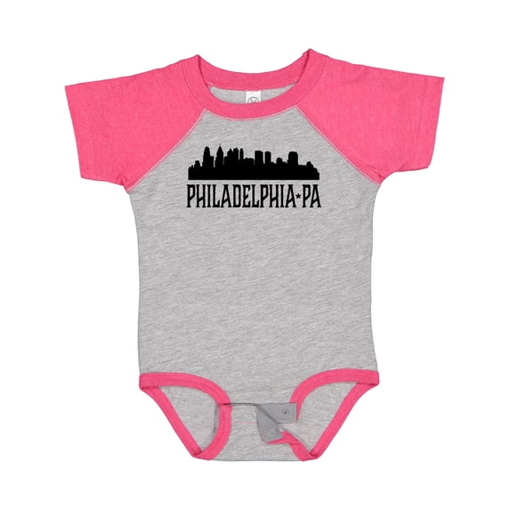 Inktastic Philadelphia Pennsylvania City Skyline Boys or Girls Baby Bodysuit