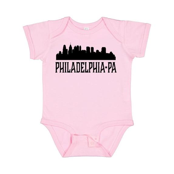 Inktastic Philadelphia Pennsylvania City Skyline Boys or Girls Baby Bodysuit