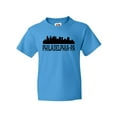 thumbnail image 1 of Inktastic Philadelphia Pennsylvania City Skyline Youth T-Shirt, 1 of 5
