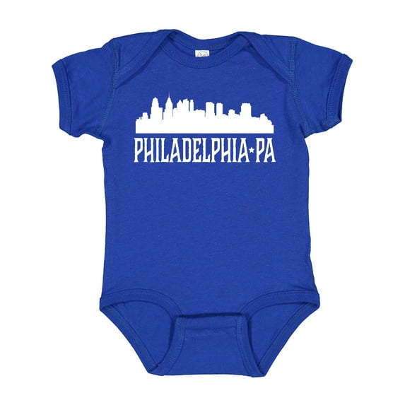 Inktastic Philadelphia Pennsylvania Skyline Pa Cities Boys or Girls Baby Bodysuit