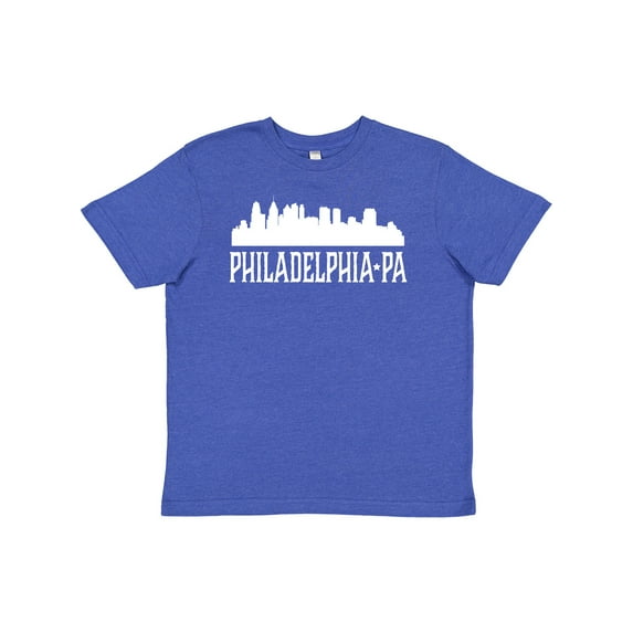 Inktastic Philadelphia Pennsylvania Skyline PA Cities Youth T-Shirt