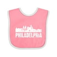 thumbnail image 1 of Inktastic Philadelphia Skyline Grunge Boys or Girls Baby Bib, 1 of 4