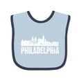 thumbnail image 1 of Inktastic Philadelphia Skyline Grunge Boys or Girls Baby Bib, 1 of 4