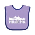thumbnail image 1 of Inktastic Philadelphia Skyline Grunge Boys or Girls Baby Bib, 1 of 4