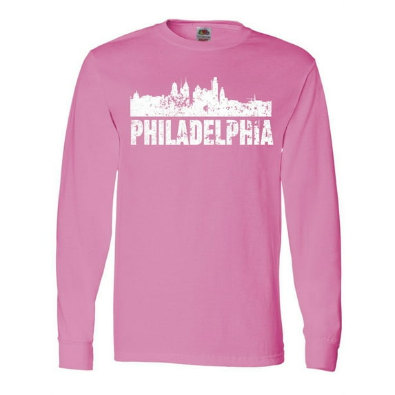 Inktastic Philadelphia Skyline Grunge Long Sleeve T-Shirt