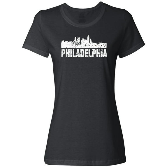 Inktastic Philadelphia Skyline Grunge Women's T-Shirt